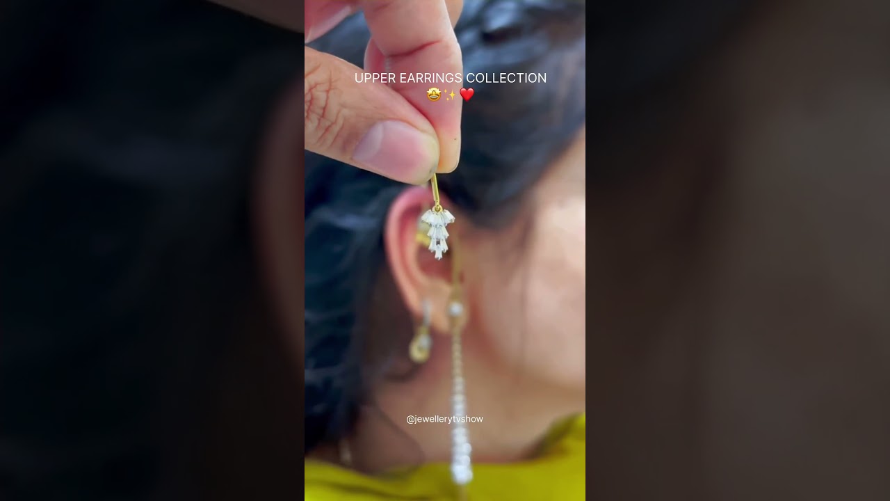 Upper earrings collection design 🤩✨😍 |#jewellerytvshow |#earrings |#solitairejewellery