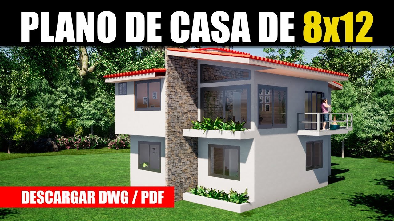 Planos de Casa GRATIS 🏡 #2 Pisos #3 Dormitorios (DWG / PDF)