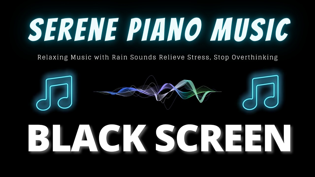 Fall Asleep Fast 🌙| Relaxing Music with Rain Sounds Relieve Stress, Stop Overthinking & Sleep Deeply