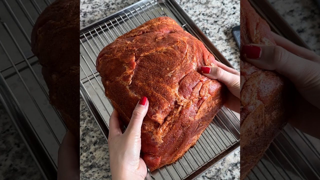 I made Oven-Roasted Pork Shoulder