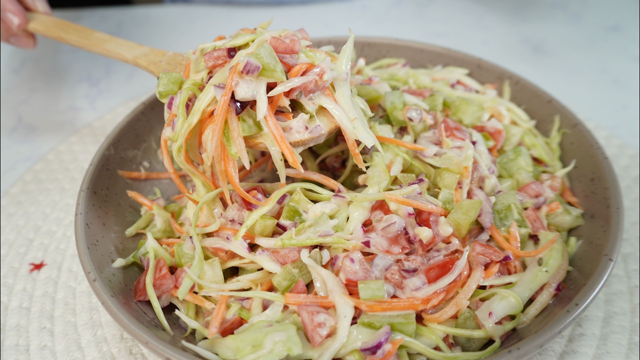 ENSALADA NUTRITIVA SALUDABLE Y DELICIOSA PARA ALMORZAR O CENAR