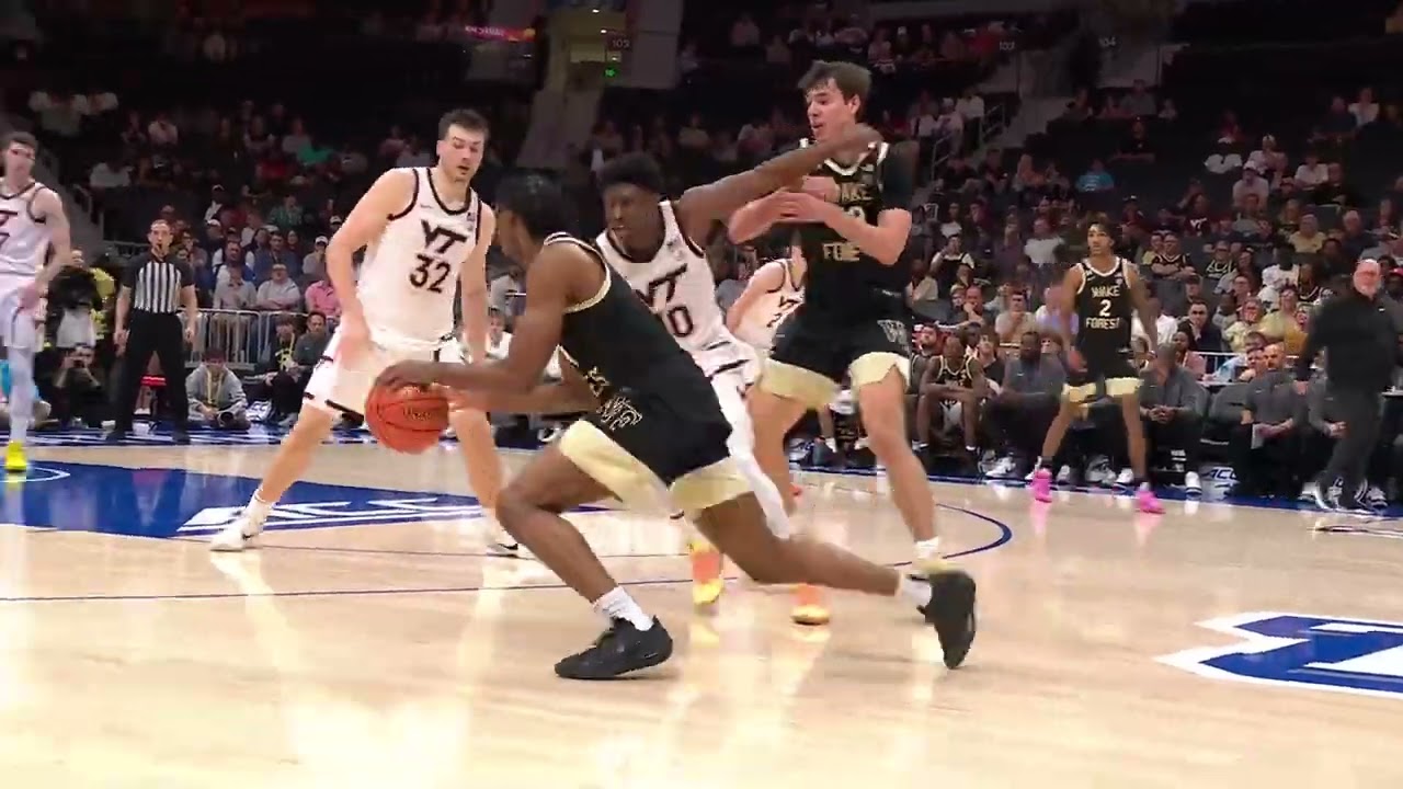 2026 ACC Tournament Wake Forest Men's Basketball Highlights vs Virginia Tech (March 10, 2026)