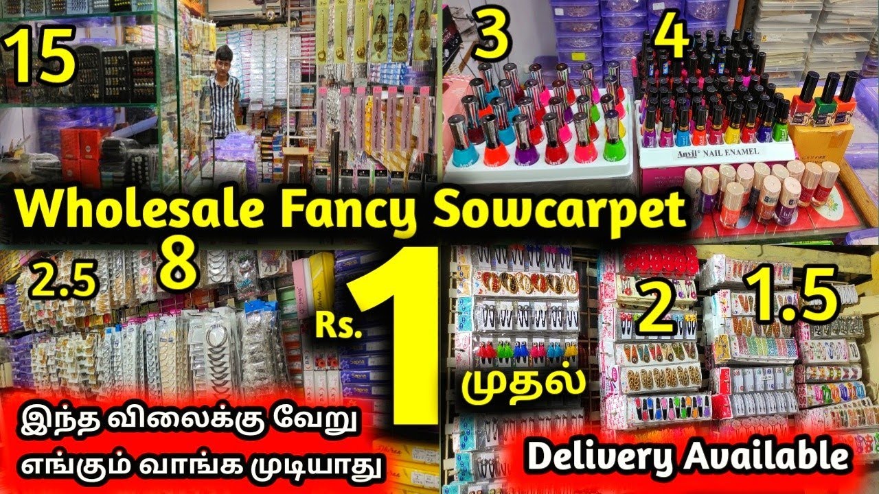Rs.1 முதல் wholesale fancy, Wholesale fancy in chennai, sowcarpet shopping in chennai,Madras Vlogger