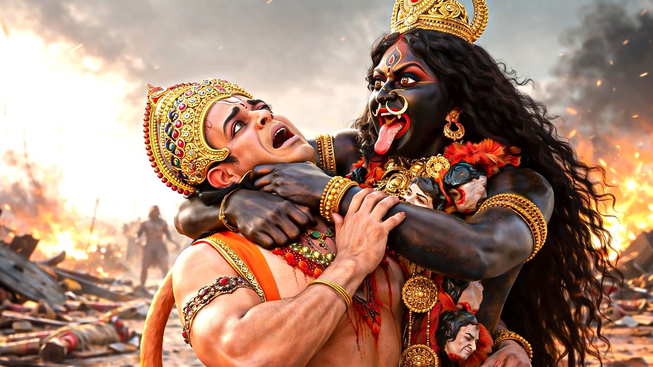 माता काली क्रोधित हो गईं और उन्होंने हनुमान का गला घोंट दिया।  || संकटमोचन महाबली हनुमान ||