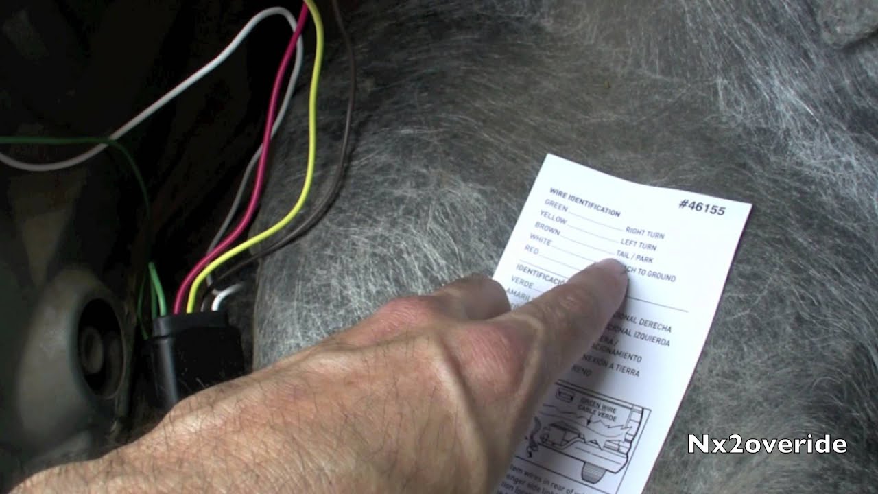 Trailer wiring Harnest installation 2000 Honda Civic