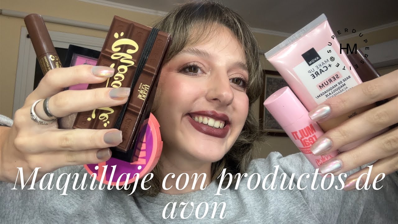 MAQUILLÁNDOME CON PRODUCTOS DE AVON ❤️‍🔥✨ #avon #maquillaje #beauty