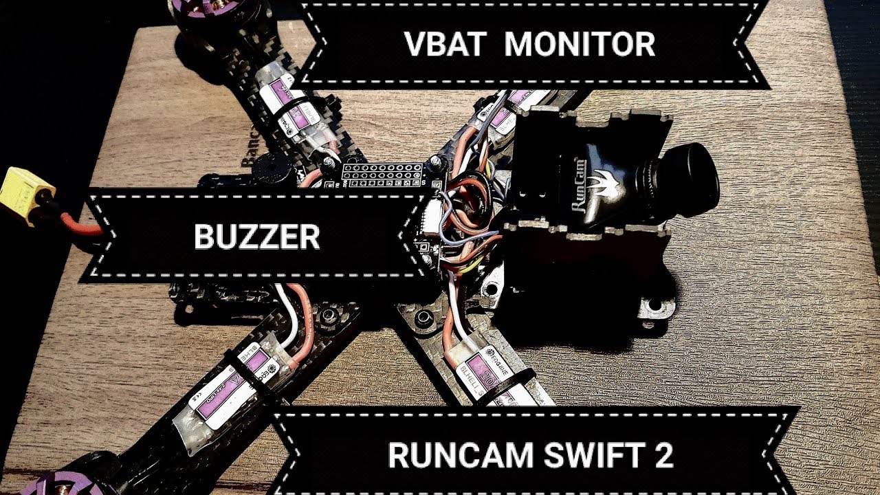 GUIDE - HOW TO: mount vbat monitor, buzzer and RunCam swift 2 on Eachine Wizard x220