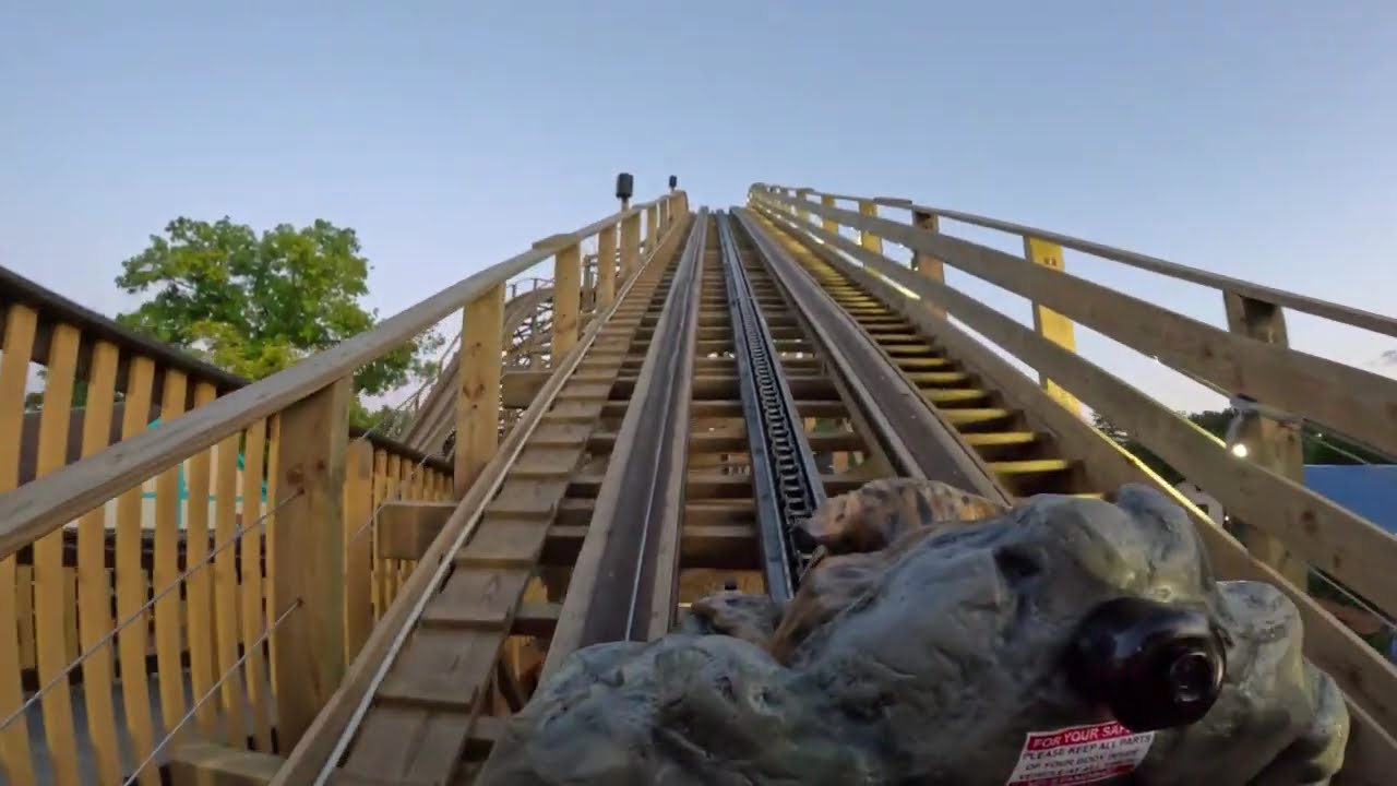 BOBCAT POV - Great Escape's New Wooden Roller Coaster