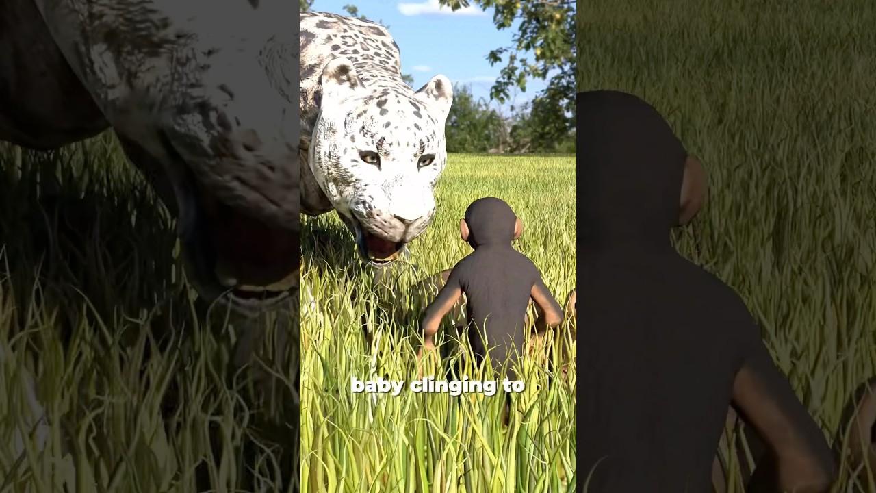 A Leopard Adopted A Baby Ape 😱