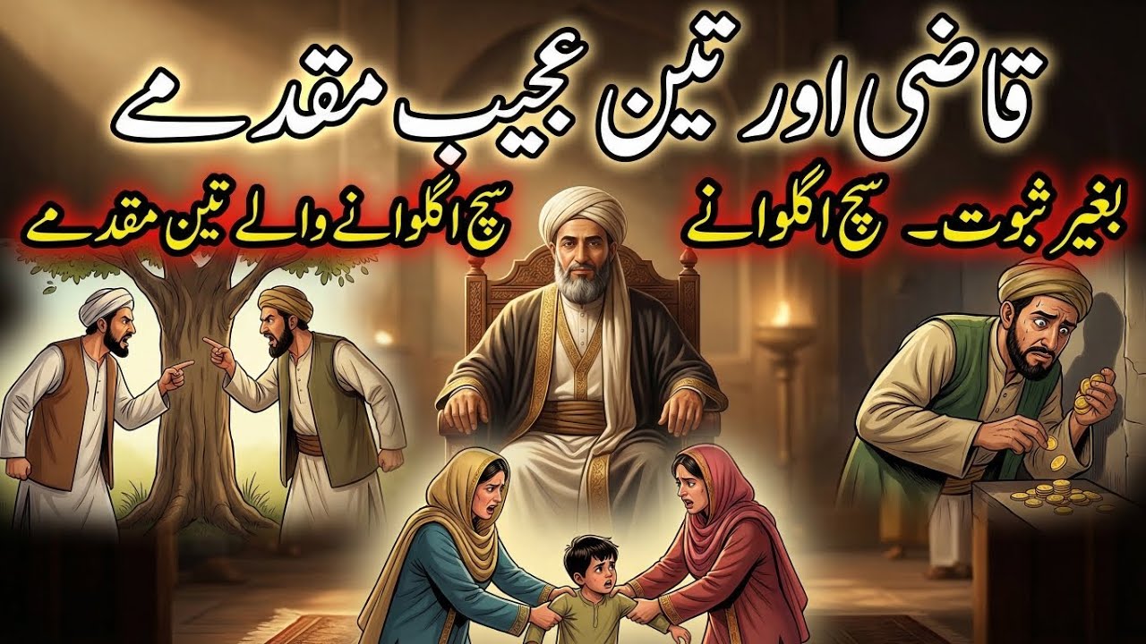 Qazi Aur Teen Ajeeb Muqadme | Baghir Saboot Sach Ugalwany Waly Teen Muqadme  #kahani #islam #islamic