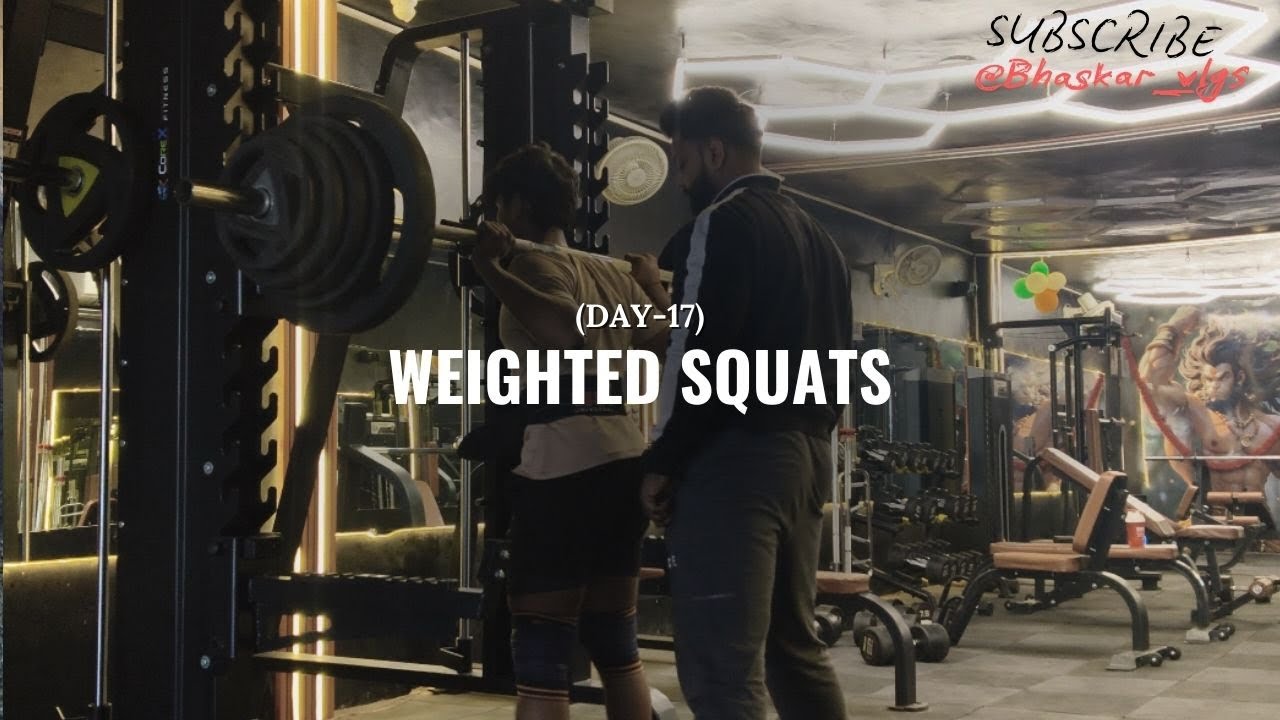 120 KG RAW WEIGHTED SQUATS|| (DAY-17) OF GYM VLOG #trending #motivation #explore #vlog #video #fyp 