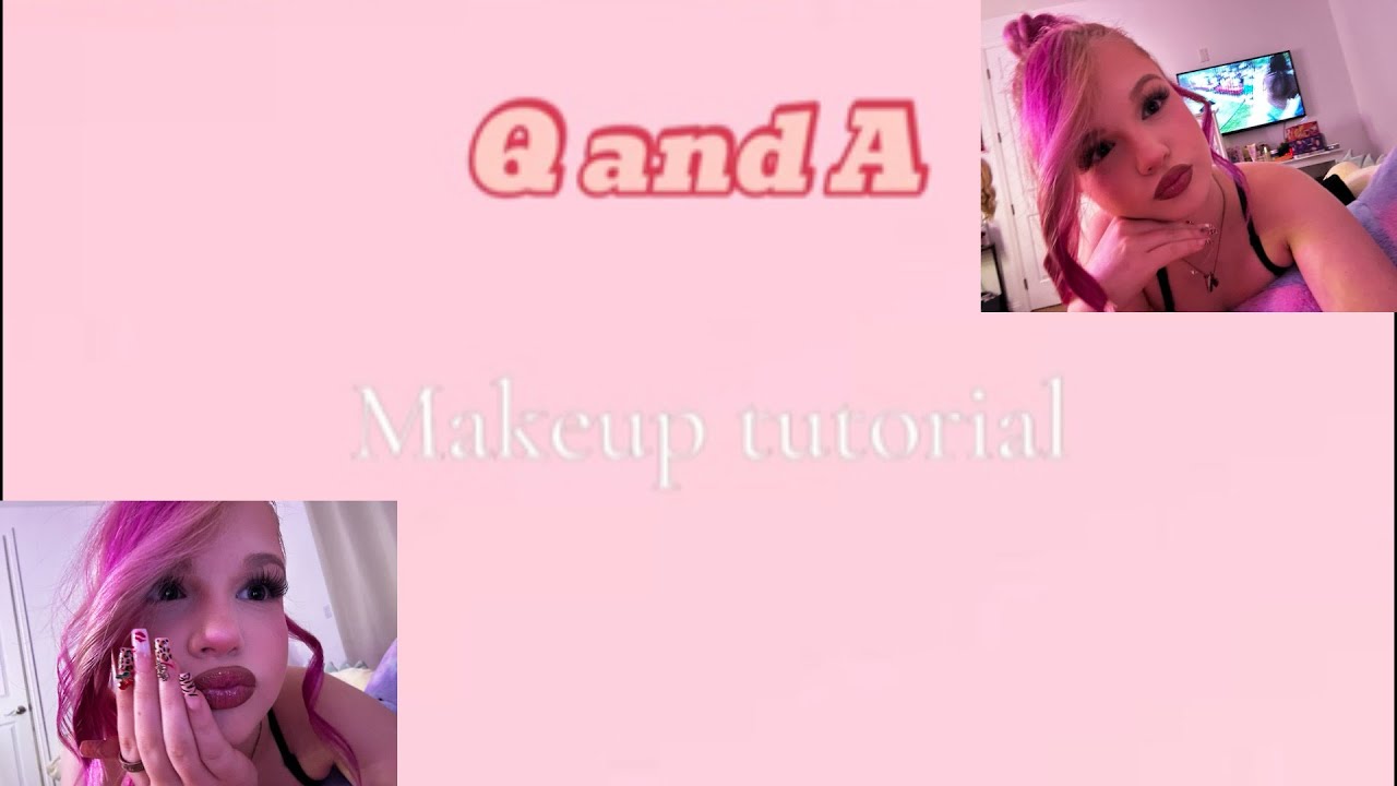 My baddie makeup tutorial while I answer questions 