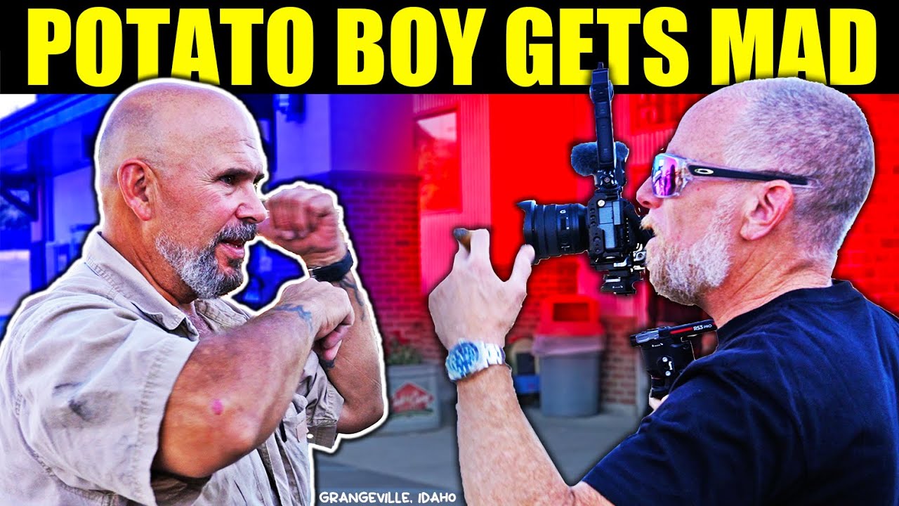 AGGRESSIVE FOOL THROWS A TANTRUM OVER A CAMERA IN IDAHO 🥔