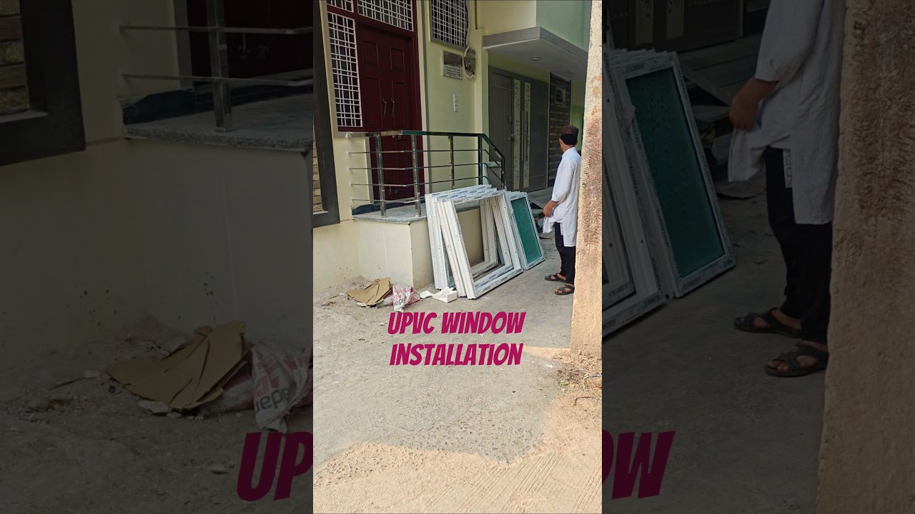 UPVC 90 series window installation. part 1