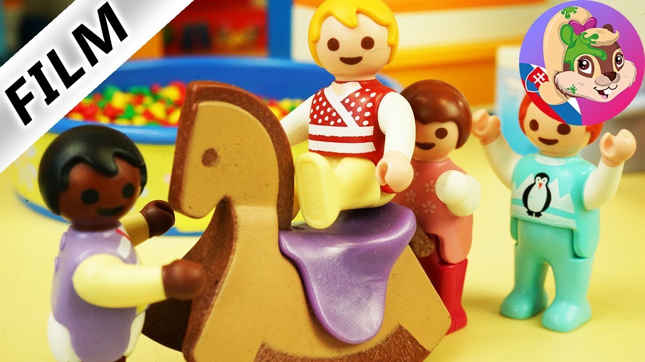 Playmobil po slovensky | NOVÉ DIEŤA V ŠKÔLKE! Emkina konkurencia? | Vrabcovci | Detský seriál