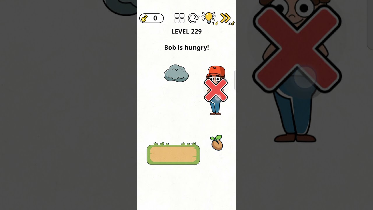 brain games IQ challenge level 229 Bob is hungry