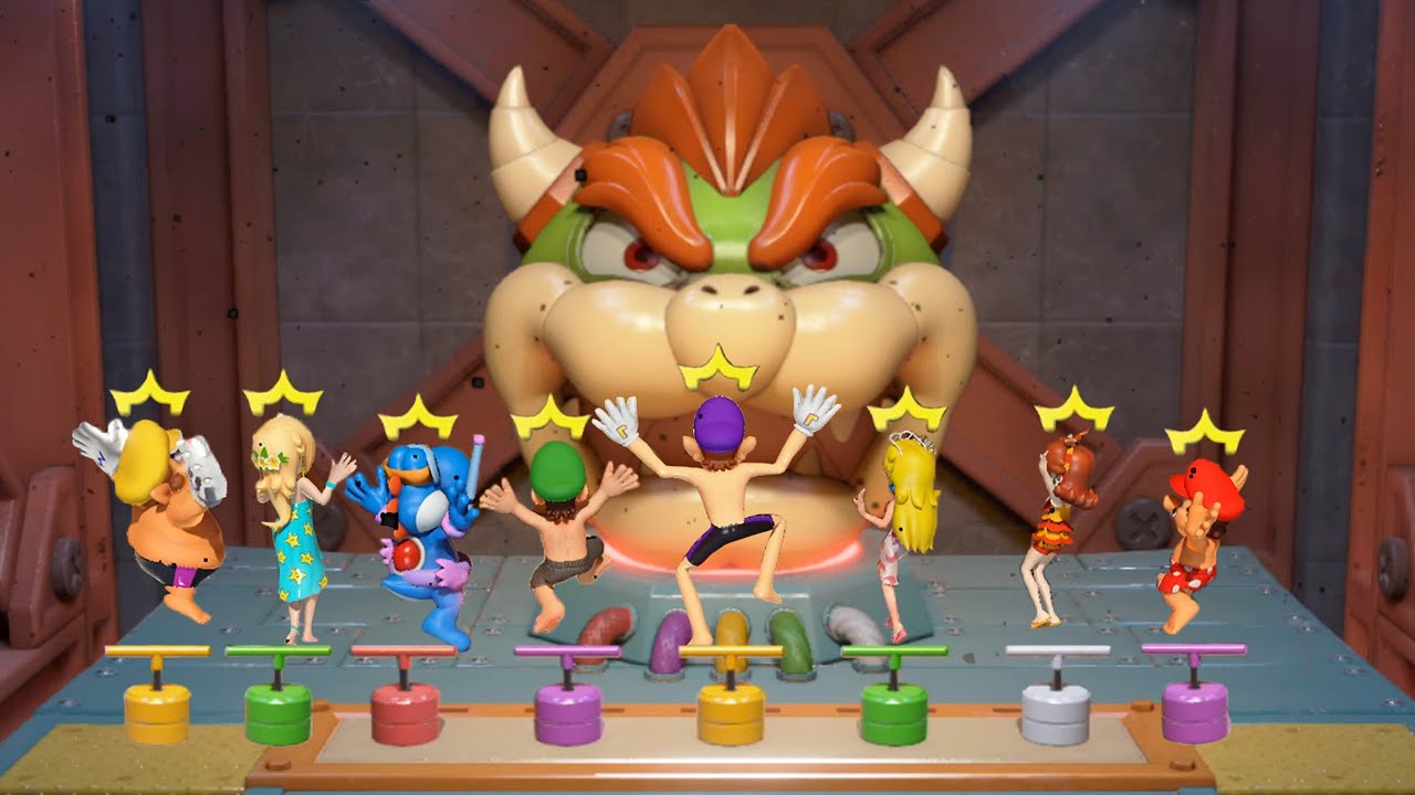 マリオvsルイージvsピーチvsロゼッタ【マリオパーティ スーパースターズ】