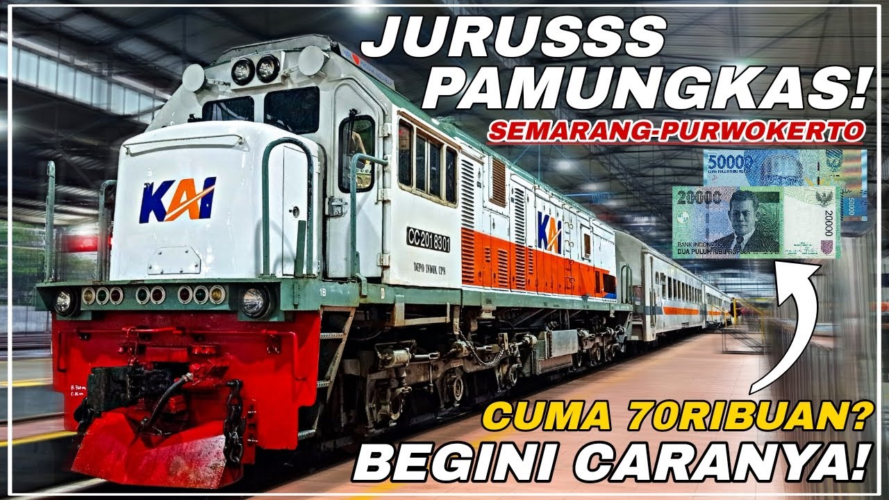 CARA NAIK KERETA API DARI SEMARANG - PURWOKERTO CUMA 70 RIBUAN ‼️ Lebih Murah & Hemat