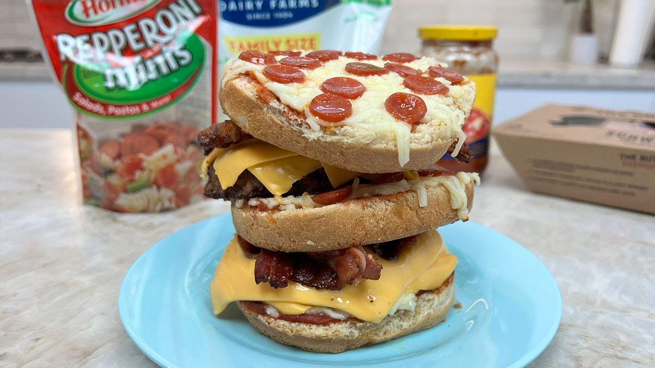 Triple Pizza Burger