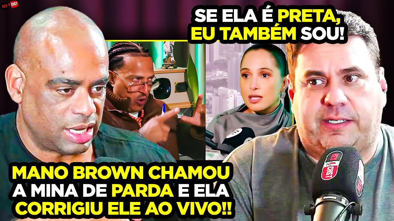 CLIMÃO! MANO BROWN CHAMA CAMILA PITANGA DE MULATA E É CORRIGIDO AO VIVO!