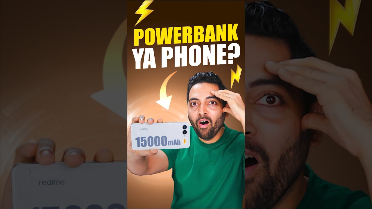 realme 15,000 mAh Phone : Hands On🔥 #shorts