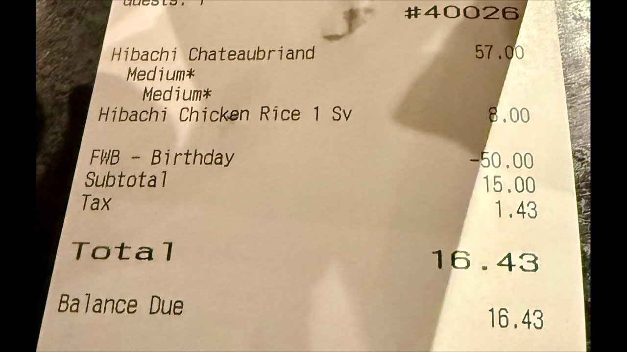 Benihana B-Day Reward 🍚 ($50 OFF) 💵