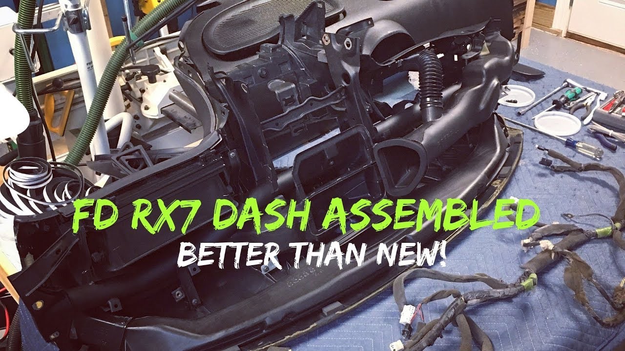 FD RX7 Dash Cleanup, Repairs and Assembly