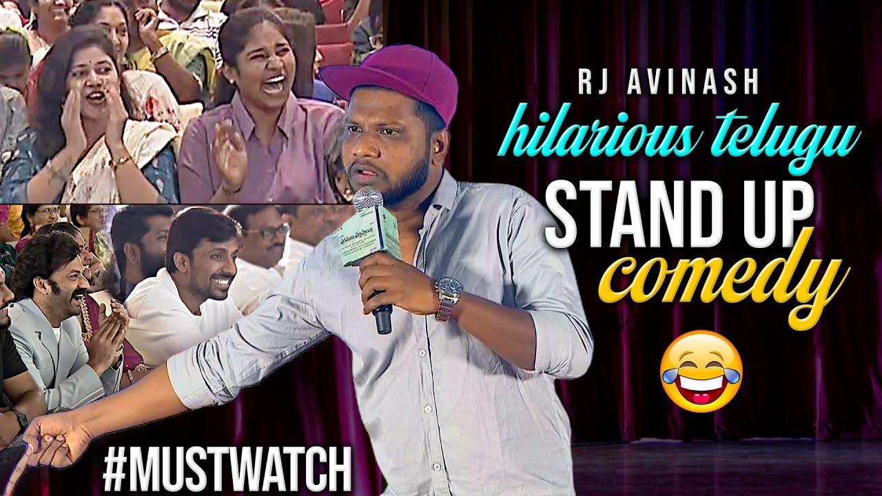 RJ Avinash Hilarious Telugu Stand Up Comedy @ Sharathulu Varthisthai Pre Release Event|Daily Culture