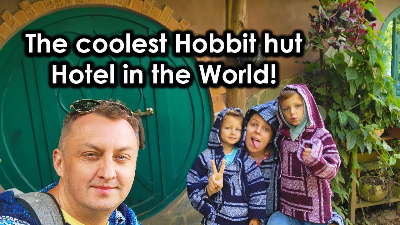 Our kids loved this Hobbit hut - a tour of the coolest hotel in Guatemala! Hobbitenango