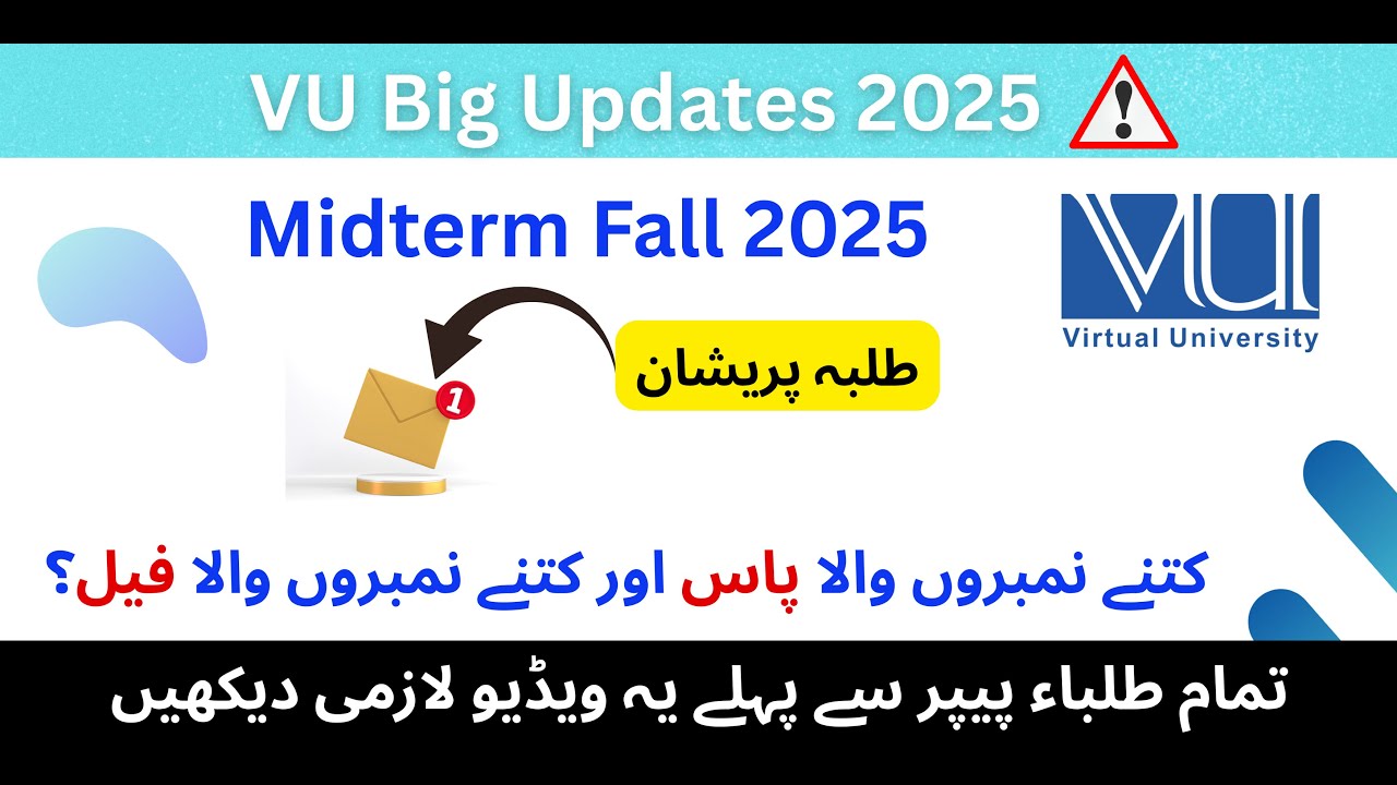 Virtual University Paper Pattern Completely Changed || New Announcement || Attention All Students