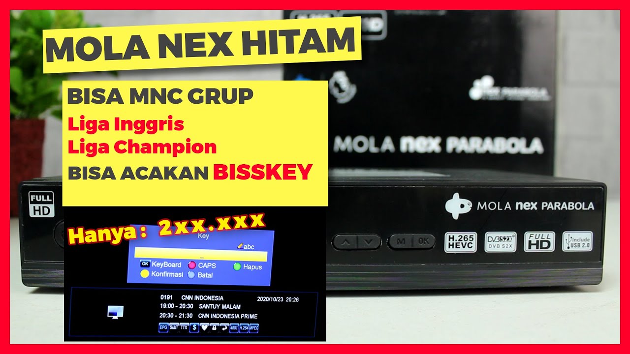 BARU Mola Nex Parabola HITAM Bisa Buka Acakan Bisskey & Open MNC Grup! Telkom 4 C Band SES9 Ku Band