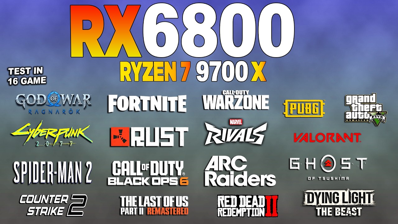RX 6800 - Test in 16 Games Benchmark 1440p | Current Performance?