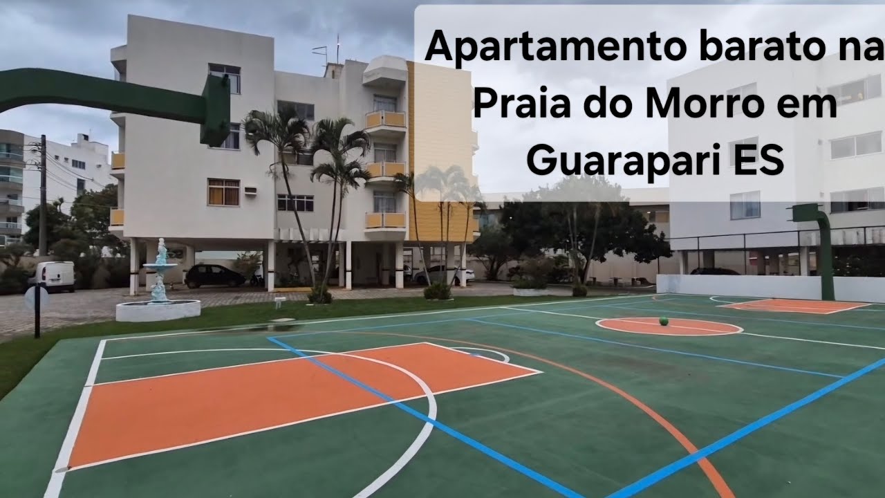 Apartamento barato na Praia do Morro em Guarapari ES, 2 quartos, sendo 1 suíte, 2 varandas e lazer