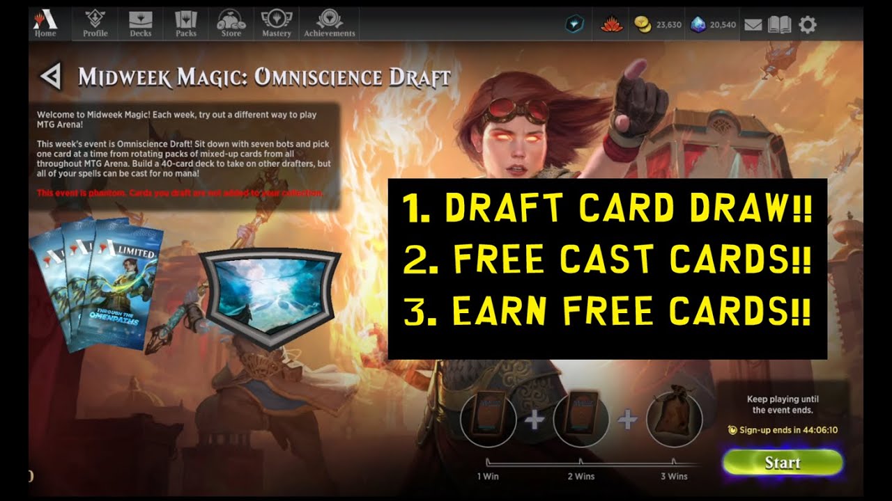 Магия середины недели: драфт Omniscience от Omenpaths | MTG Arena | Быстрый драфт MWM Bo1 OM1