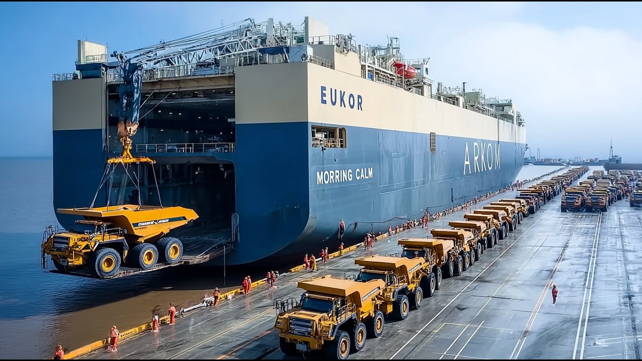 Incredible Giant Machines & Structures Transported. Full Documentary of Heavy Equipment In Action