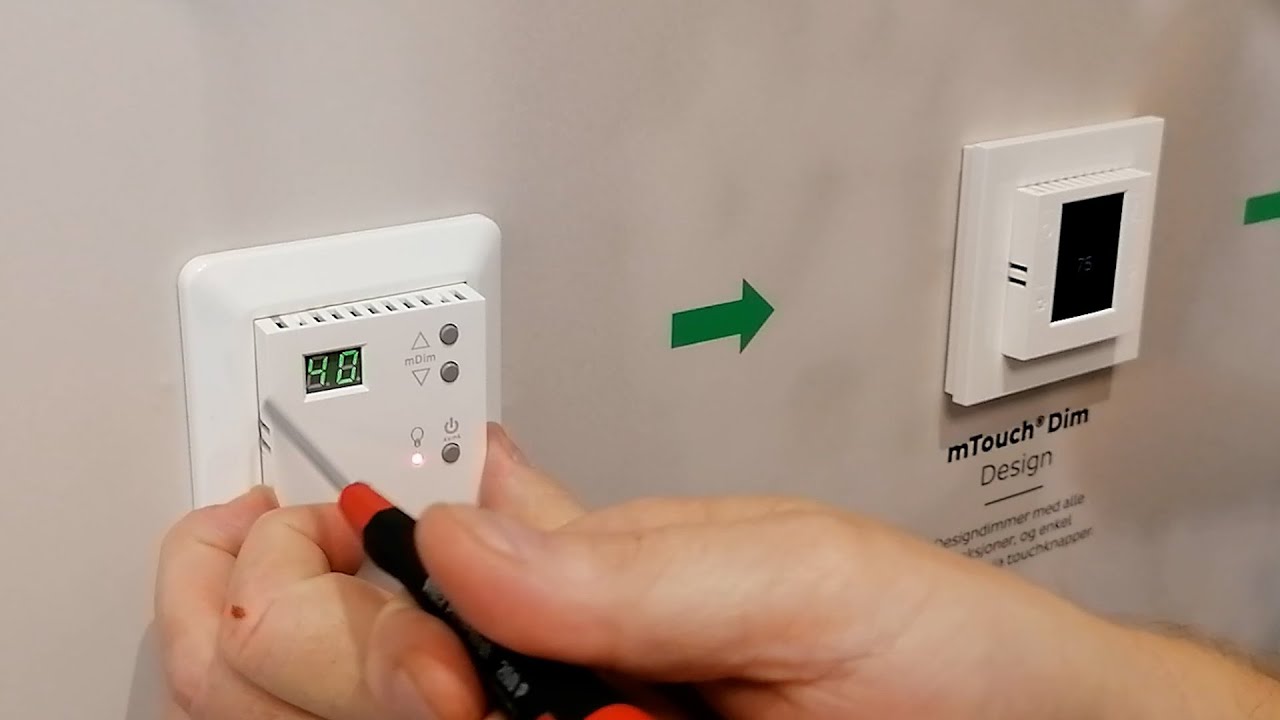 Frontbytte dimmere og termostater