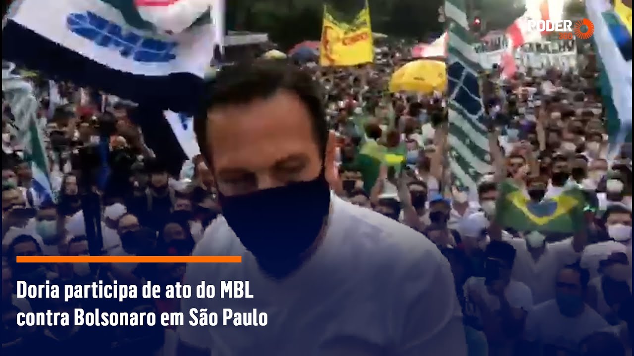 Doria participa de ato do MBL contra Bolsonaro em São Paulo