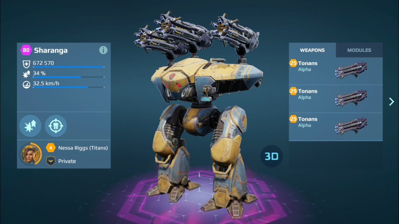 MOST BROKEN BUILD EVER! SHARANGA TONANS IS MAD! (War Robots)