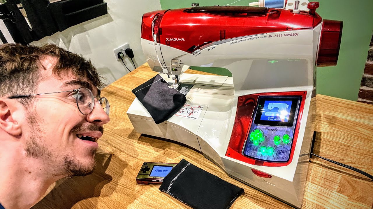 Using the GameBoy Sewing Machine