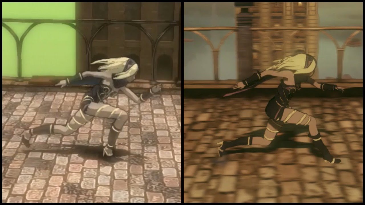 Kat Animation Comparison (Gravity Rush 1 and 2)