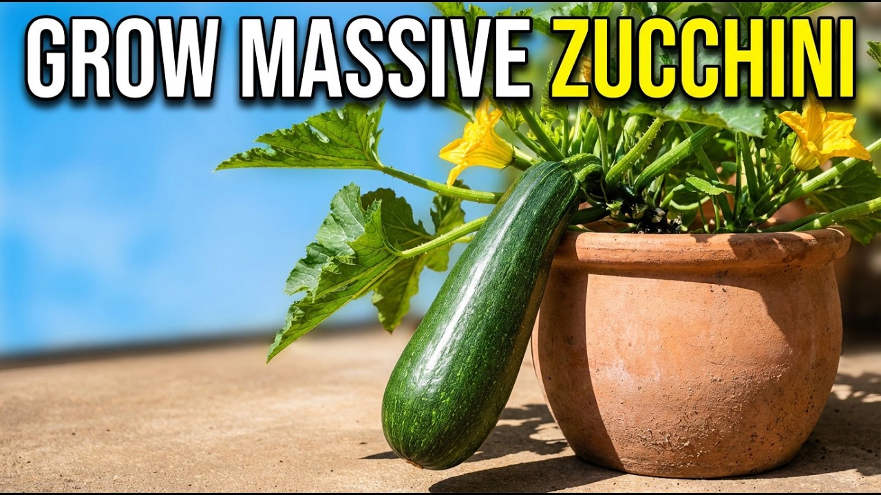 Grow MASSIVE Zucchini in Containers - The Method No One Talks About