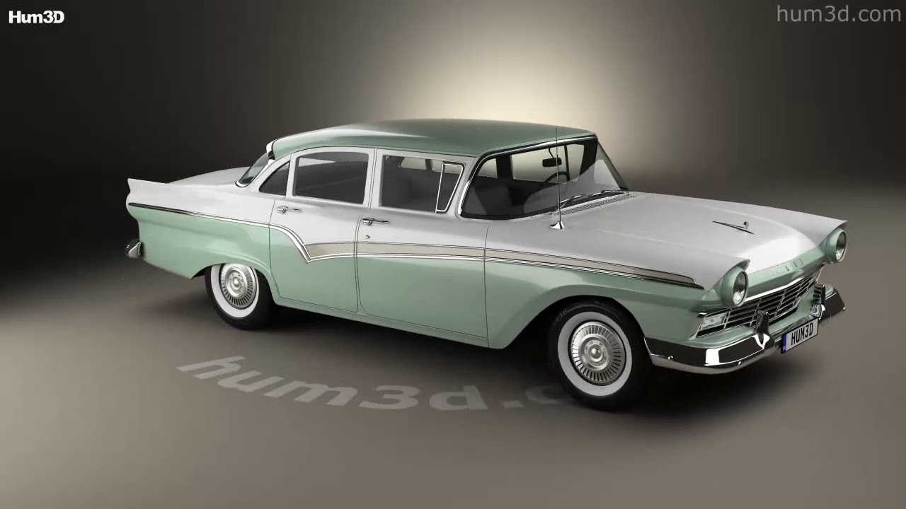 Ford Custom 300 Fordor sedan 1957 3D model by 3DModels.org