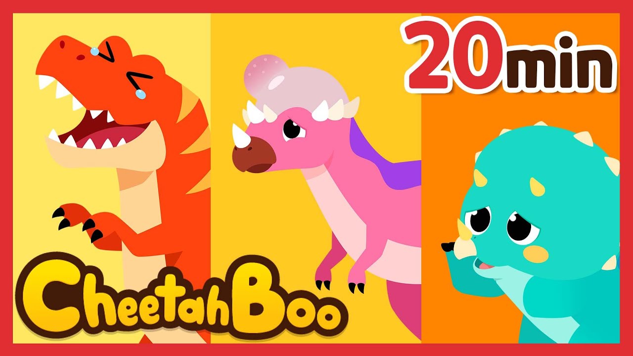 Argh! Dinosaurs are sick!| Dinosaurs Compilation | Dinosaur for Kids | Nursery rhymes #Cheetahboo