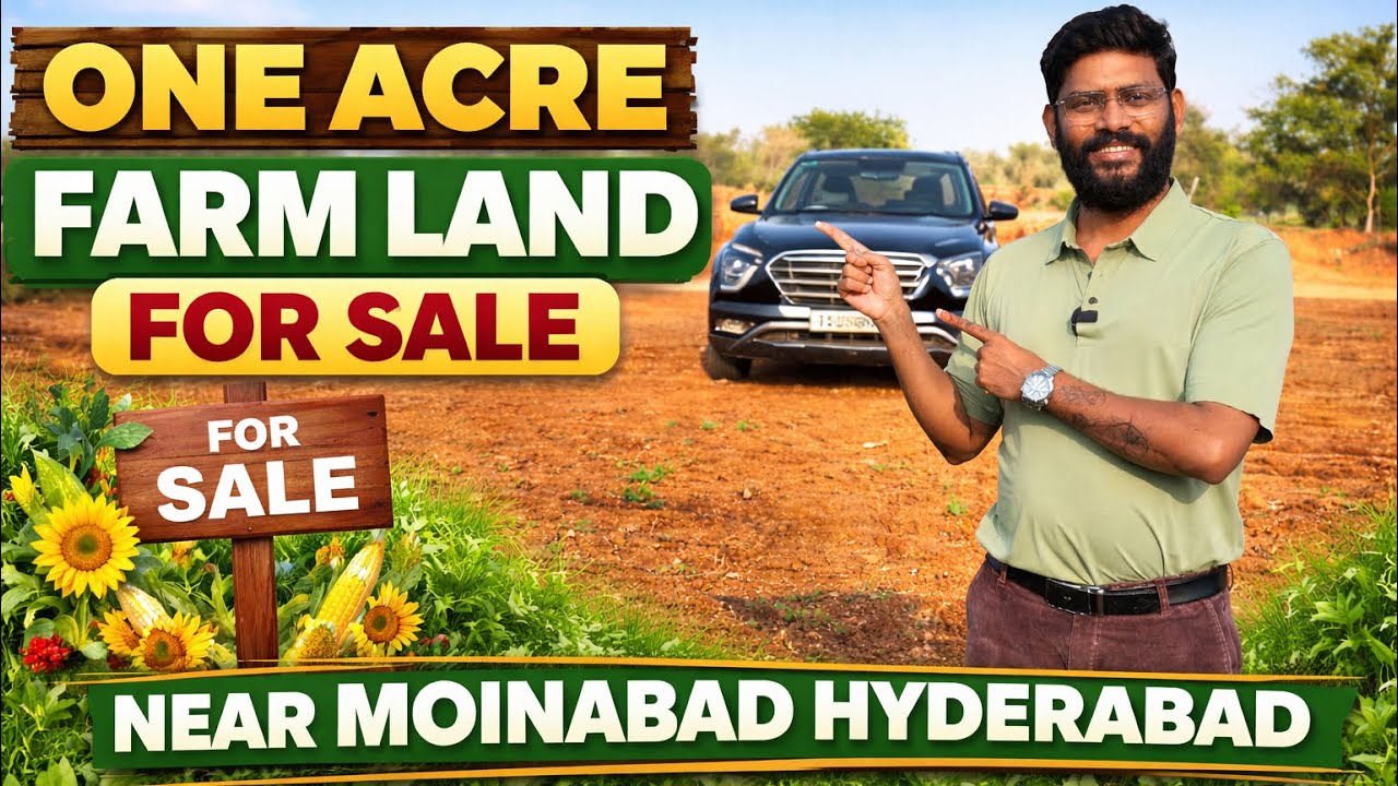 1 Acre Farm Land for Sale near Moinabad Hyderabad | Agriculture land 