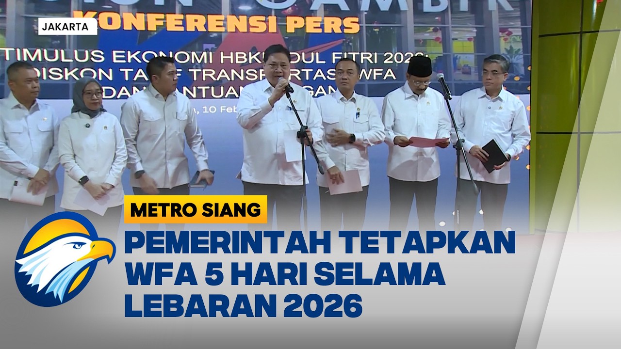 Pemerintah Terapkan WFA Selama Lebaran 2026, Mudahkan Perjalanan Tanpa Ganggu Kerja! - [Metro Siang]