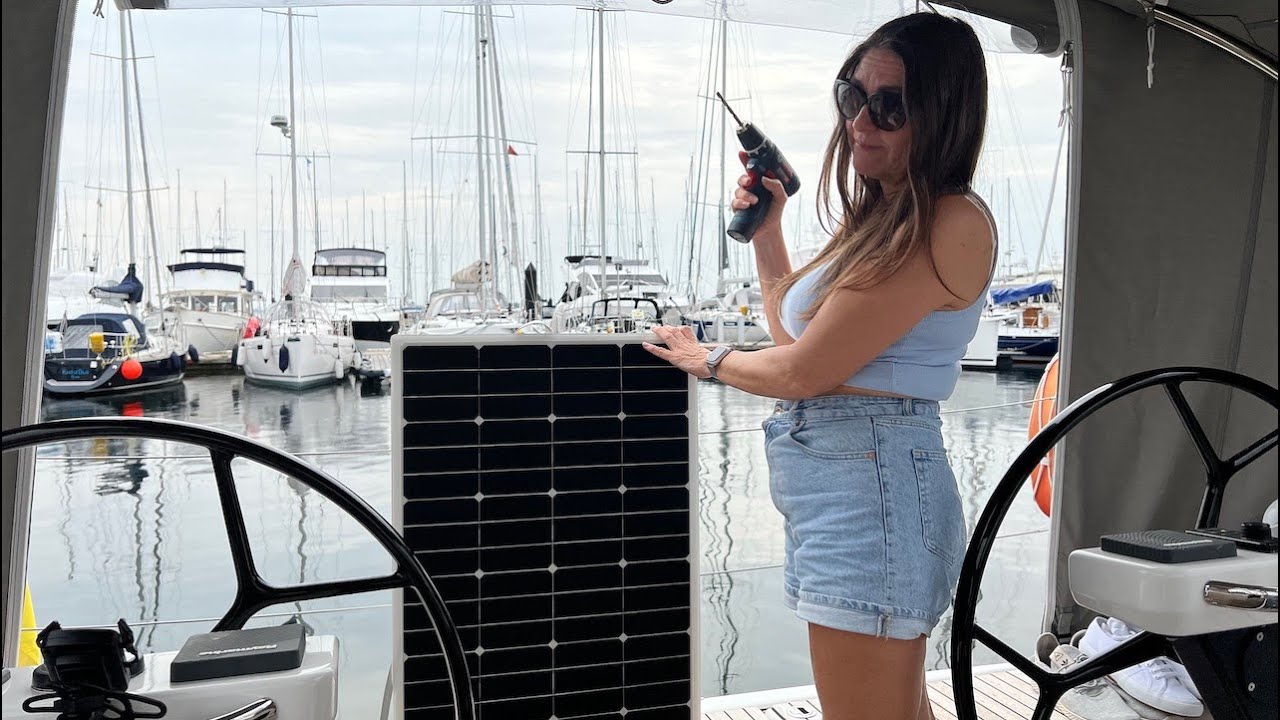 Begehbare Solarmodule für unser Segelboot. 2  SUNBEAMsystem Tough+ mit Victron Laderegler MPPT 75/15