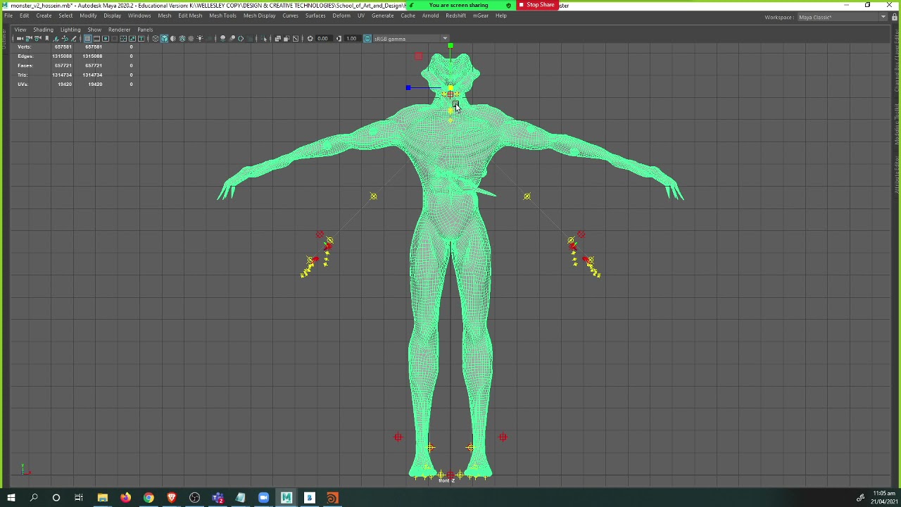 Rigging a Monster in Maya using mGear