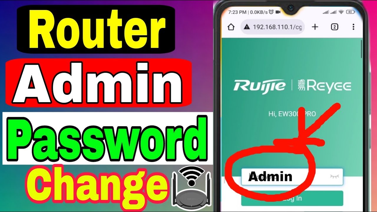 Ruijie Router Admin Password Change. Ruijie Router.