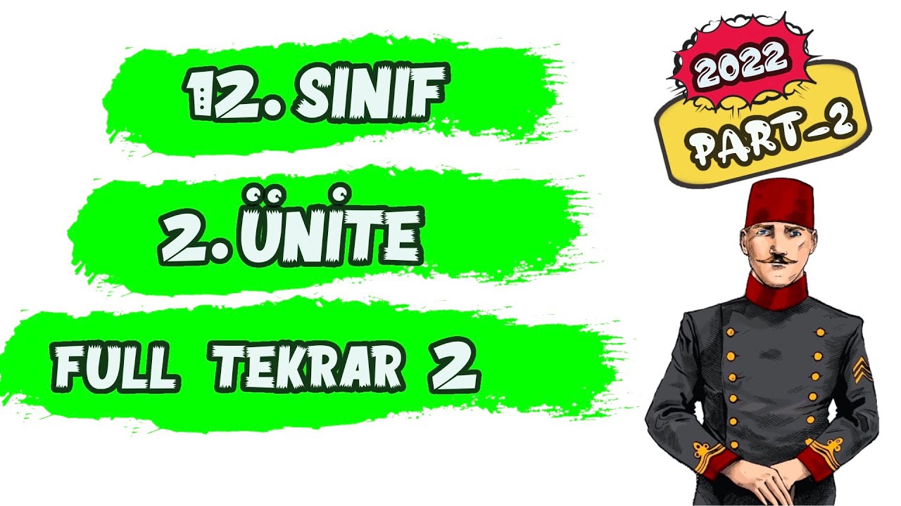 12. SINIF İNKILAP TARİHİ 2. ÜNİTE FULL TEKRAR 2- Milli Mücadele -TYT AYT