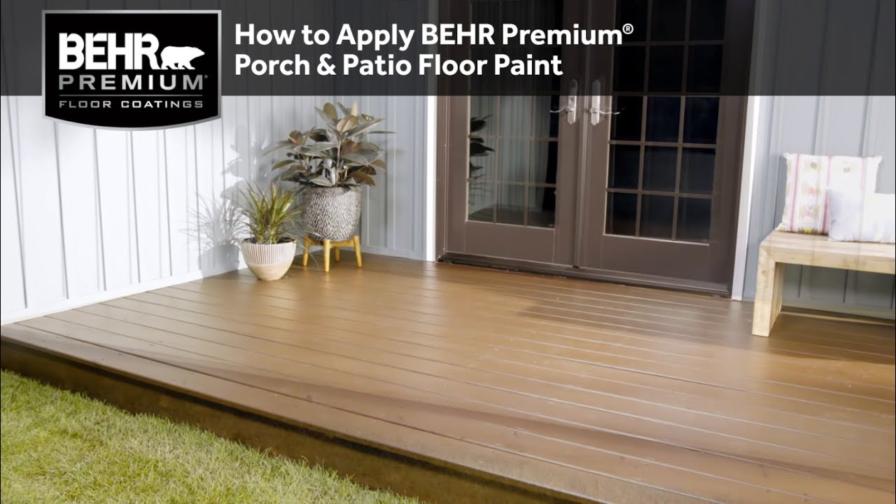 How to Apply BEHR Premium&reg; Porch & Patio Floor Paint